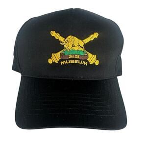 26 Field Regiment Museum Manitoba Embroidered Bull Black/Yellow Snapback Hat